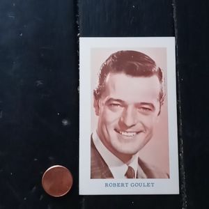 Vintage arcade card Robert Goulet